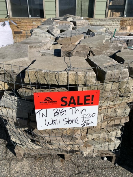 TN Big Thin Wall Stone - $220/pallet